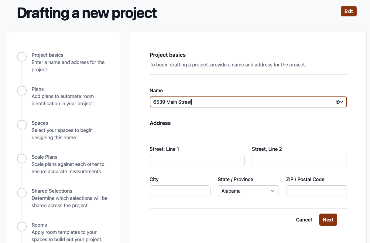 Turn architectural plans into selections for custom homes